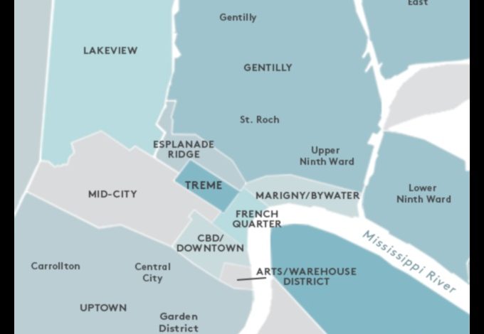 Explore New Orleans’ Neighborhoods with This Map