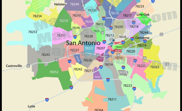 San Antonio Zip Codes A Guide to the City’s Neighborhoods